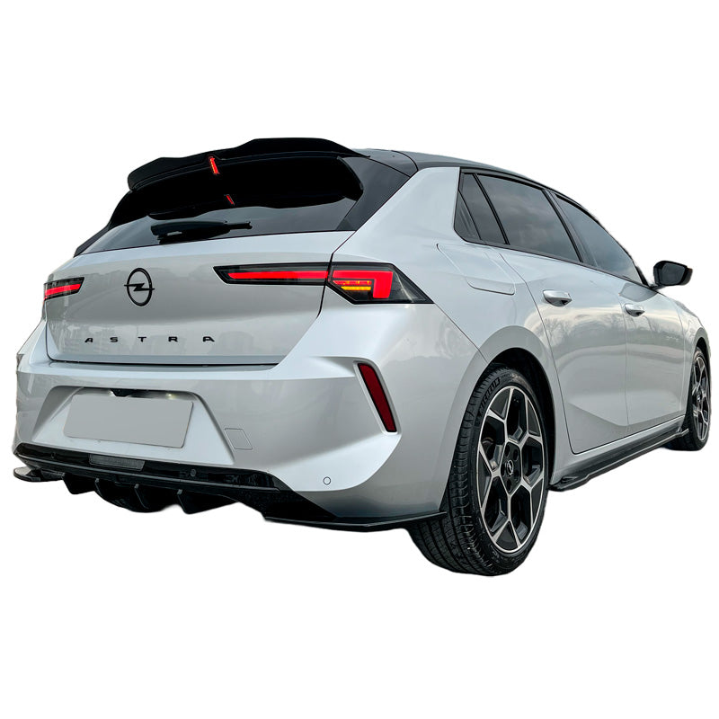 OneWay, Heckstoßstangen-Diffusor, glänzend schwarz, Passend für Opel Astra L HB 2021-