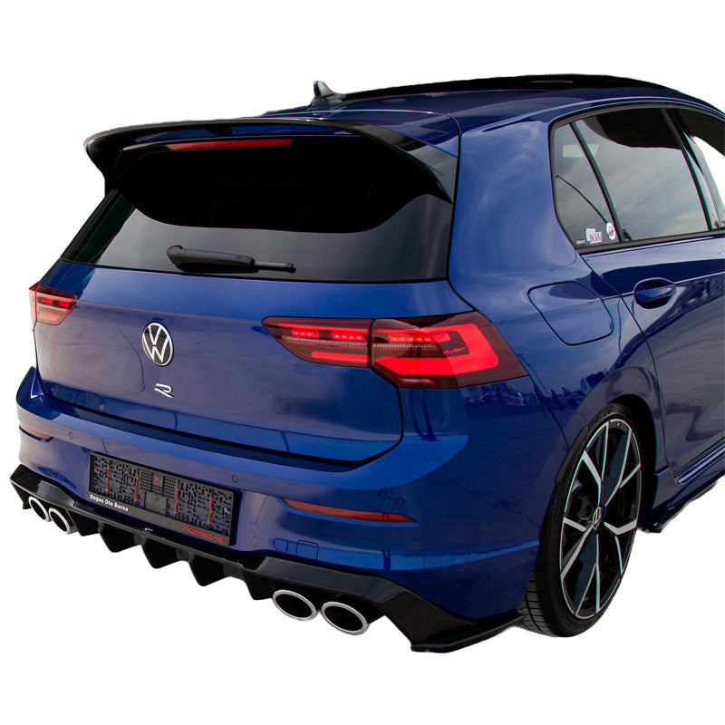OneWay, Heckstoßstangendiffusor, glänzend schwarz, passend für Volkswagen Golf VIII HB R (2020-)