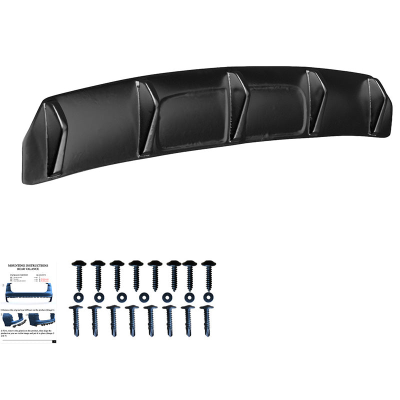 OneWay, Heckstoßstangen-Diffusor, glänzend schwarz, Passend für Audi SQ5/Q5 S-Line (FY) 2017-2020