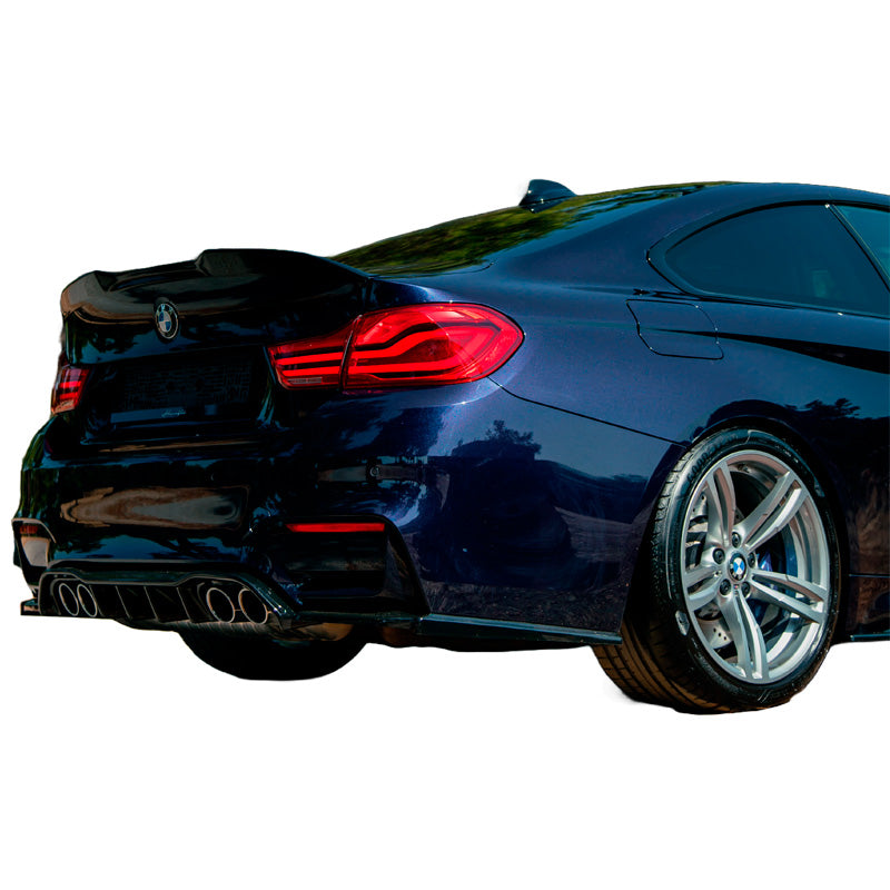 OneWay, Heckstoßstangen-Diffusor, glänzend schwarz, Passend für BMW M4 F82 (2014-2021)