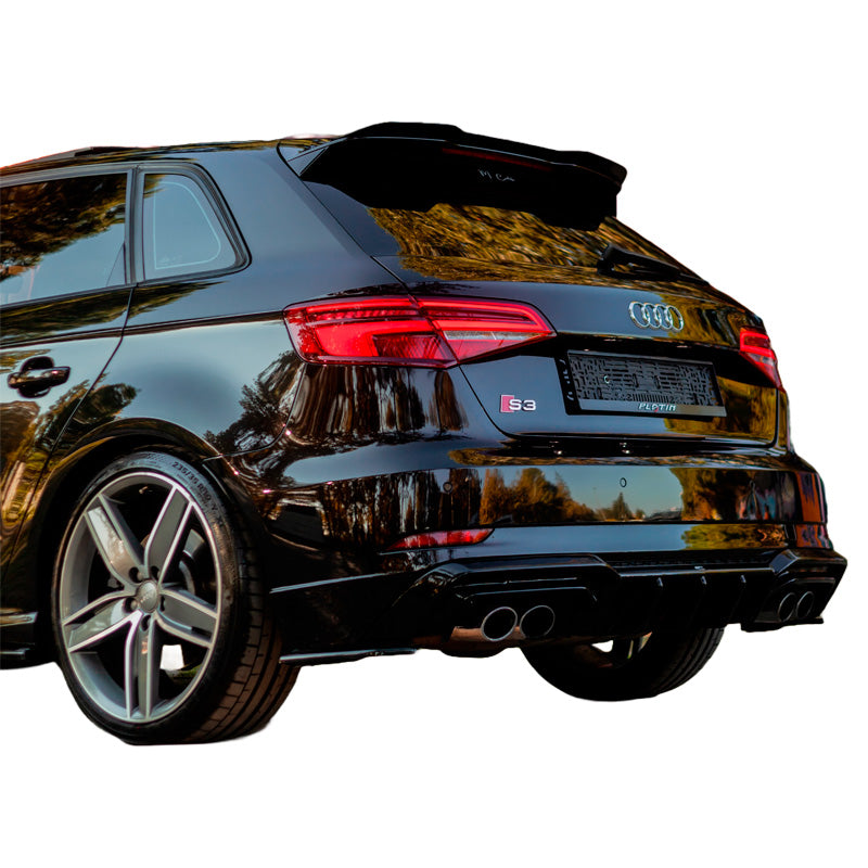 OneWay, Heckstoßstangen-Diffusor, glänzend schwarz, Passend für Audi S3 Sportback 8V Facelift (2016-2020)
