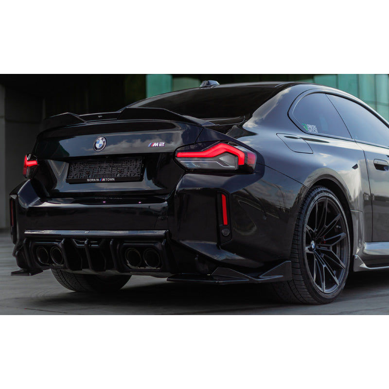 OneWay, Heckstoßstangen-Diffusor, glänzend schwarz, Passend für BMW M2 G87 Coupe (2023-), 'Sporty'