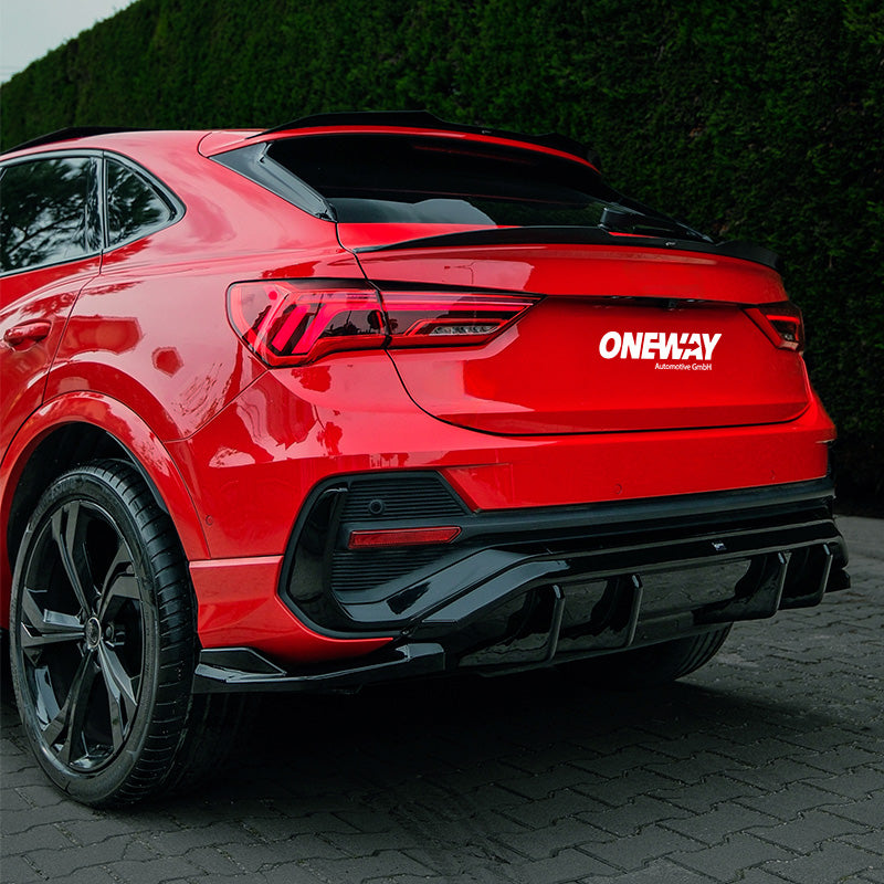 OneWay, Frontlippe, Hochglanzschwarz, passt zu Audi Q3 (F3N) Sportback S-Line (2019-2025) excl. RSQ3