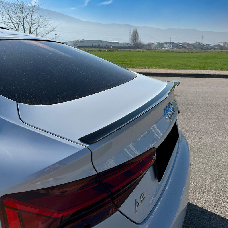 OneWay, Kofferraumspoiler, glänzend schwarz, passend für Audi A5 S-Line F5 Sportback 2016-2019 & Facelift 2019