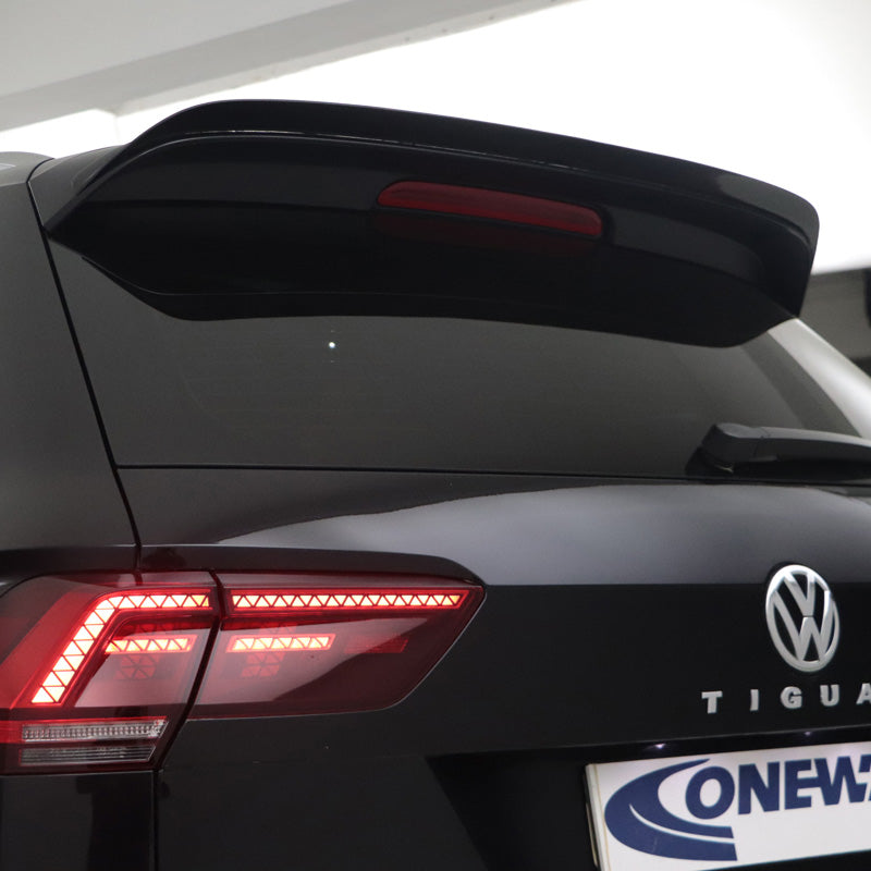 OneWay, Heckspoiler, glänzend schwarz, passend für Volkswagen Tiguan II R-Line 2016-2020