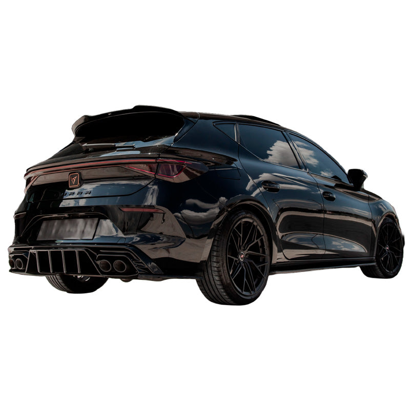 OneWay, Heckspoilerkappe, glänzend schwarz, passend für Seat Leon IV HB FR & Cupra Leon HB 2020-