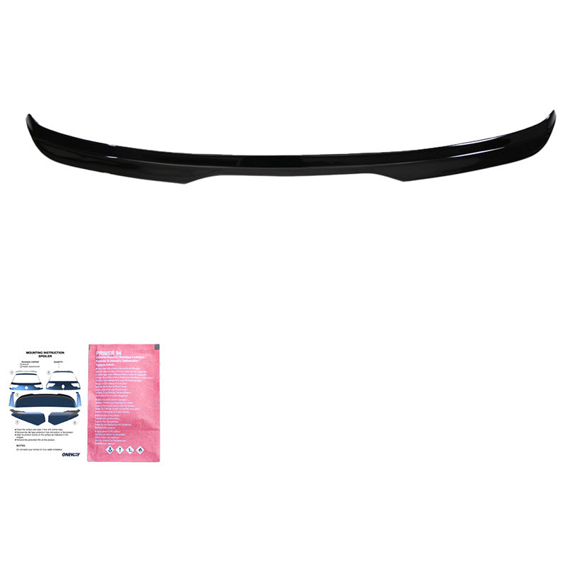 OneWay, Heckspoilerkappe, glänzend schwarz, passend für Ford Focus ST MK3 Hatchback 2010-2014 & ST MK3 Facelift 2015-2018