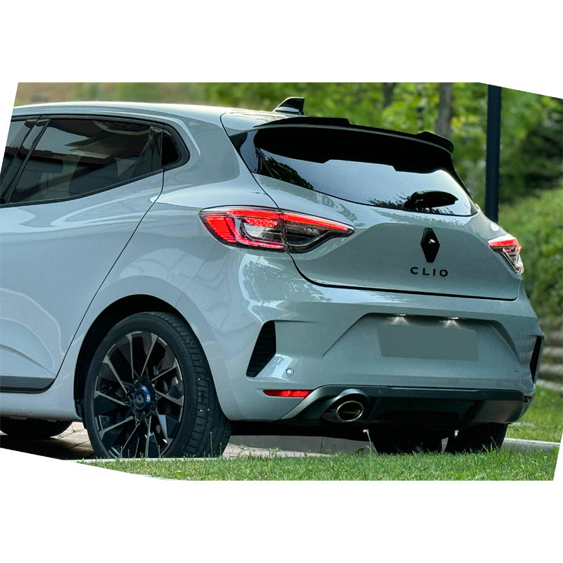 OneWay, Dachspoiler-Kappe, glänzend schwarz, Passend für Renault Clio MK6 2024-