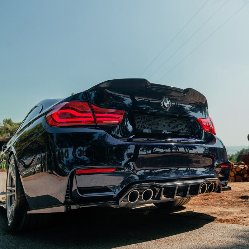 OneWay, Kofferraumspoiler, glänzend schwarz, Passend für BMW M4 F82 (2014-2021)