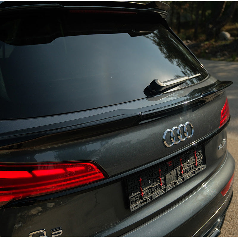 OneWay, Kofferraumspoiler, glänzend schwarz, Passend für Audi Q5 (FY) S-Line Facelift 2020-2024, ohne Sportback