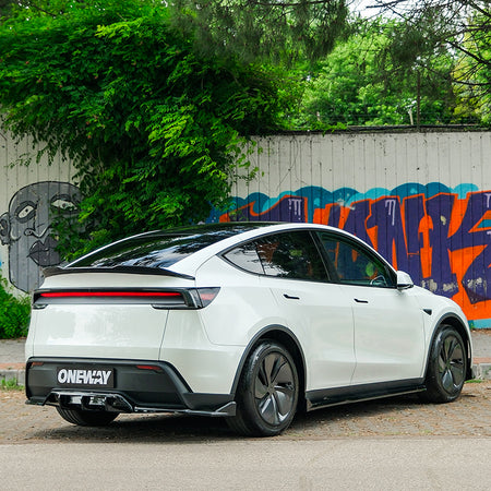 OneWay, Bagspoiler, Blank sort, passer til Tesla Model Y 'Juniper' FL (2025-)