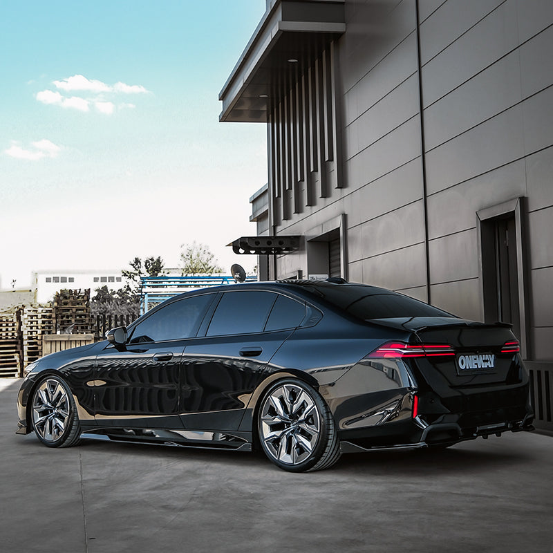 OneWay, Bagspoiler, Blank sort, passer til BMW 5-Serie G60 Sedan (2023-) inkl. i5