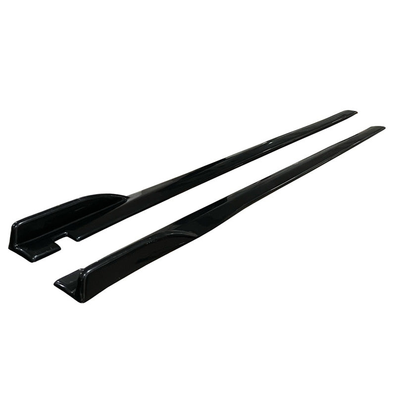 OneWay, Seitenschweller, Universal, glänzend schwarz, Länge 190 cm, 2-teiliges Set
