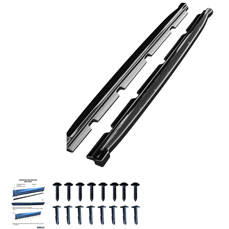 OneWay, Seitenschweller, glänzend schwarz, Passend für Cupra Ateca MK1 2018-, 2-teiliges Set