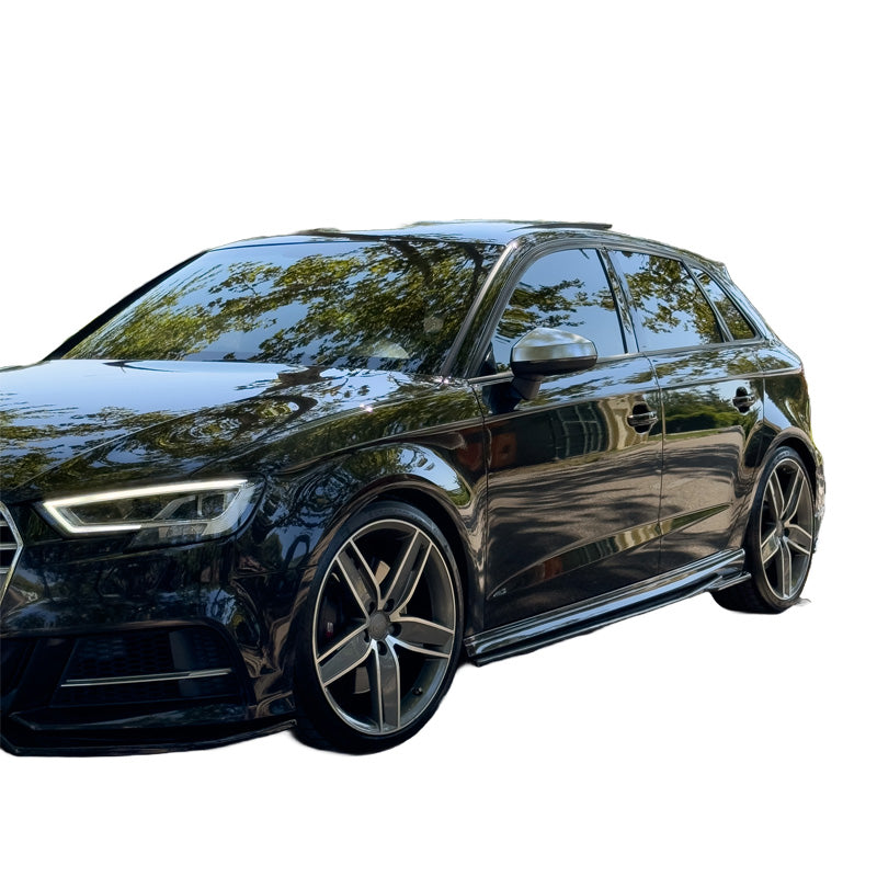 OneWay, Seitenschweller, Hochglanzschwarz, Passend für Audi S3 8V/8V Facelift Sportback (2013-2020) – 2-teilig