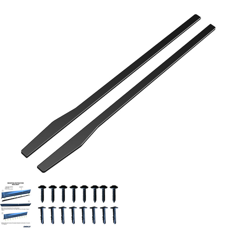 OneWay, Seitenschweller, Hochglanzschwarz, Passend für Mercedes C-Class W205 Sedan/Kombi 2015-2021