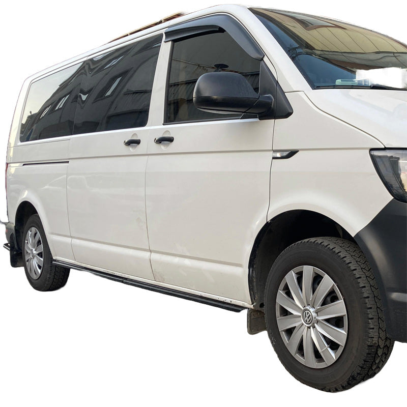 OneWay, Seitenschweller, Hochglanzschwarz, Passend für Volkswagen Transporter T6.1 (2020-2022), kurzer Radstand – 4 Teile
