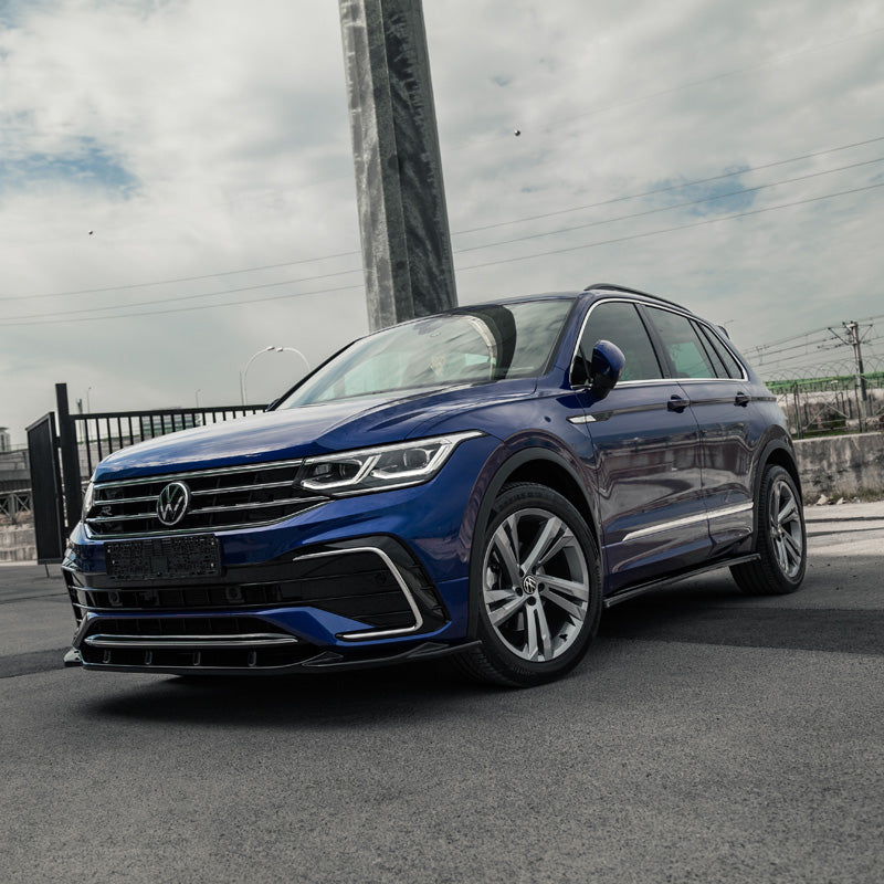 OneWay, Seitenschweller, Hochglanzschwarz, Passend für Volkswagen Tiguan II R/R-Line Facelift (2020-2024) – 2-teiliges Set