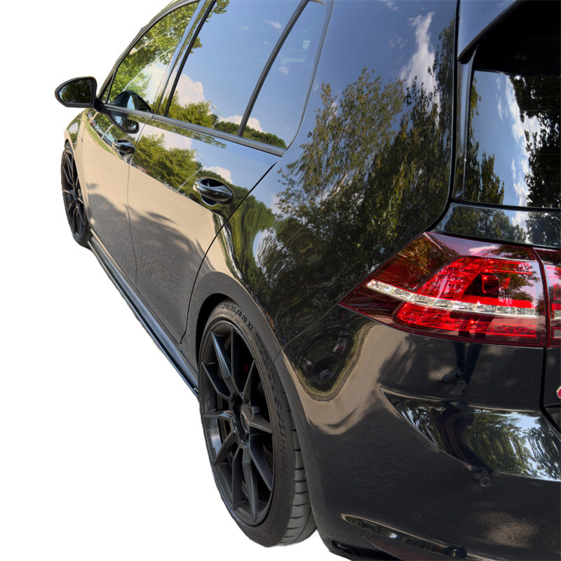 OneWay, Seitenschweller, Hochglanzschwarz, Passt für Volkswagen Golf VII HB/Variant GTi/GTD (2013-2016) - 2 Teile