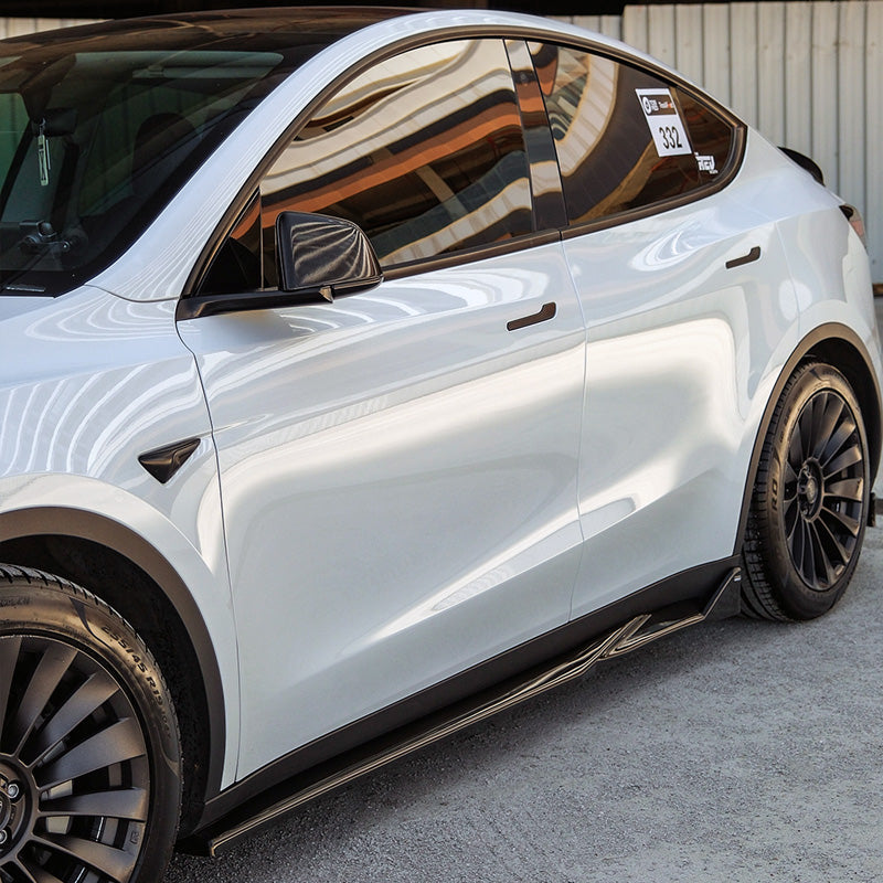 OneWay, Seitenschweller-Set, Glanzschwarz, passt für Tesla Model Y (2019-2025)