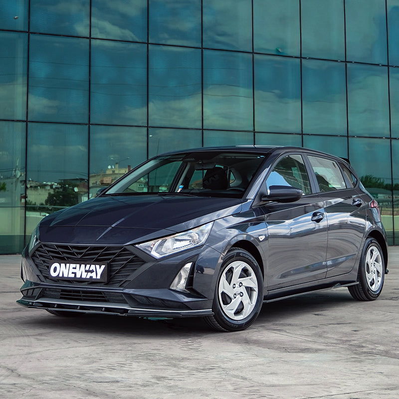 OneWay, Sideskørter, Blank sort, passer til Hyundai i20 III (BC3) Facelift (2023-)