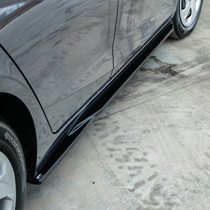OneWay, Sideskørter, Blank sort, passer til Hyundai i20 III (BC3) Facelift (2023-)