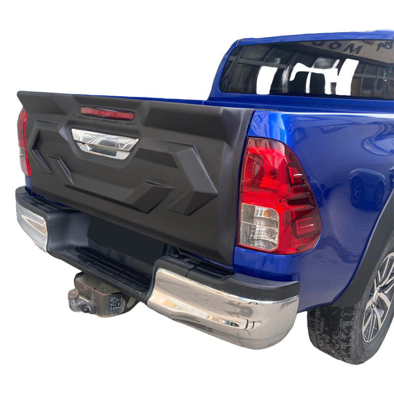 OneWay, Heckklappenabdeckung, Matt schwarz, Passt für Toyota Hilux 8. generation (2015-2020)