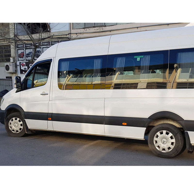 OneWay, Radlaufverbreiterungen, Matt schwarz, Passt für Mercedes Sprinter W906 (2006-2013), 'ABS' – 4 Teile