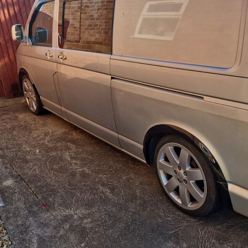 OneWay, Radlaufverbreiterungen, Glanzschwarz, Passend für Volkswagen Transporter T5/T5.1 2003-2015, 8 Teile