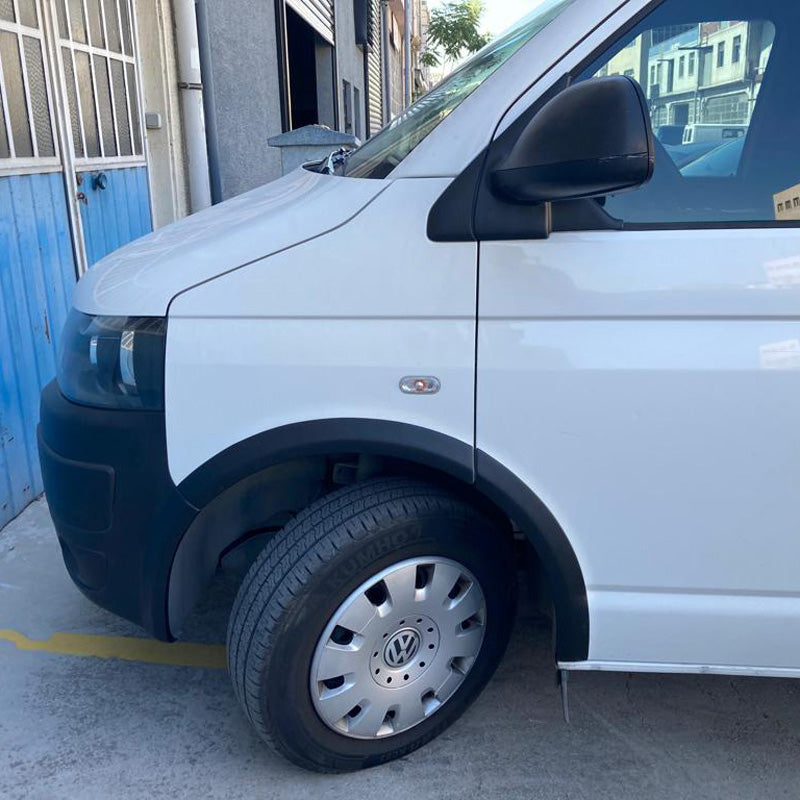 OneWay, Radlaufleisten, ABS-Kunststoff, Matt Schwarz, Passend für Volkswagen Transporter T5-T5.1 (2003-2015), kurzer Radstand, Schiebetür rechts