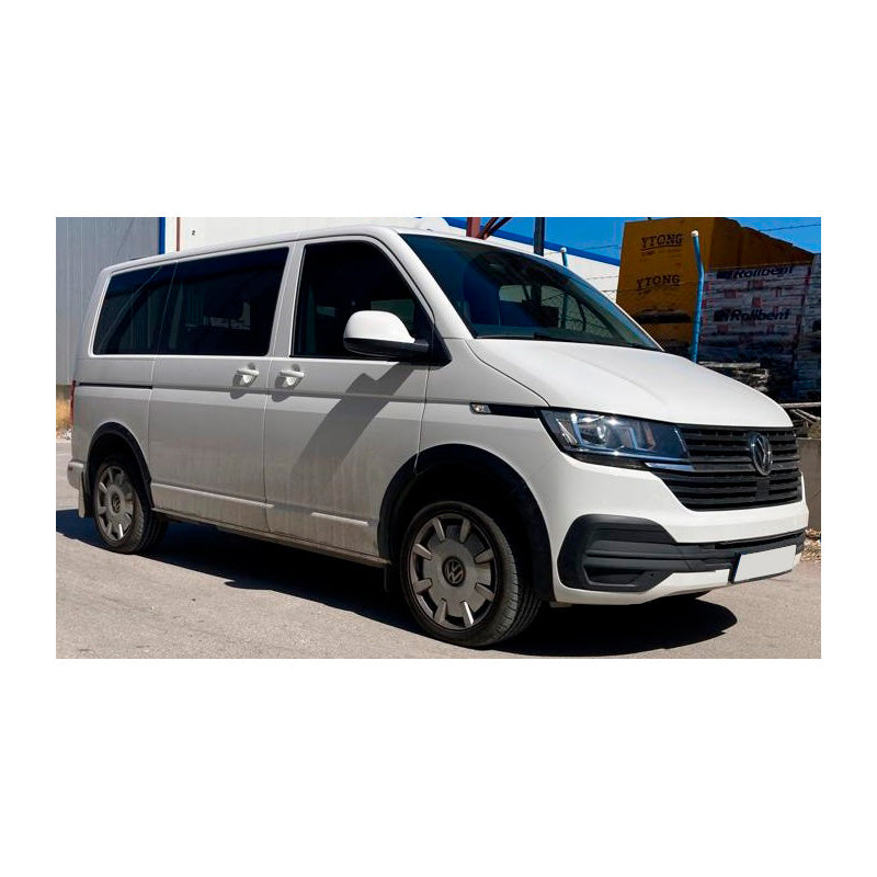 OneWay, Radlaufverkleidungs-Set, Matt Schwarz, Passend für Volkswagen Transporter T6.1 (2020-2022), kurzer Radstand/Schiebetür links