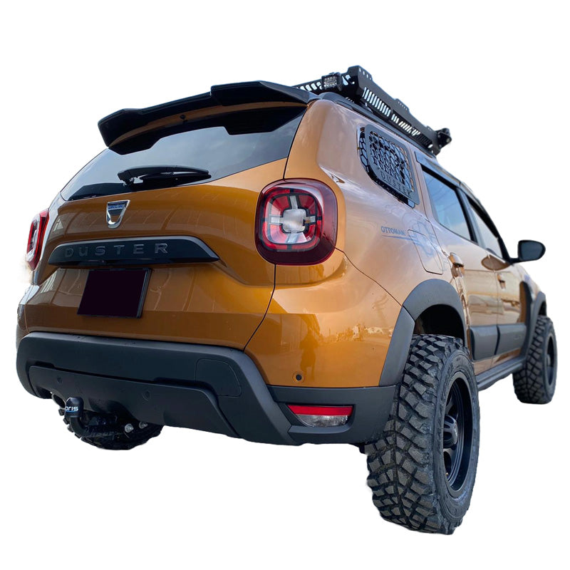 OneWay, Radlaufleisten, Matt Schwarz, Passend für Dacia Duster II 2018-2024 mit Park Assist, 8-teiliges Set