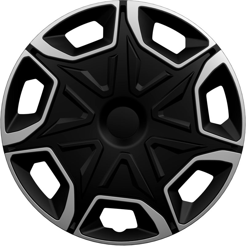 AutoStyle, Radkappe, Blade, 14-Zoll, silber/schwarz, Satz (4 Stk.)