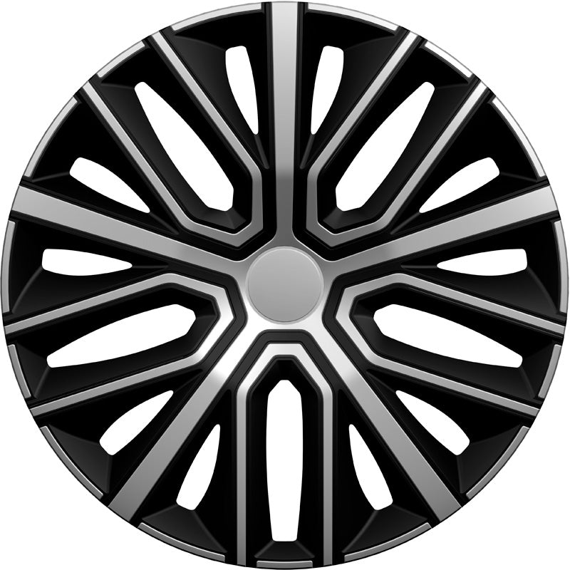 AutoStyle, Radkappensatz, 'Sinus', 15-Zoll, silber/schwarz