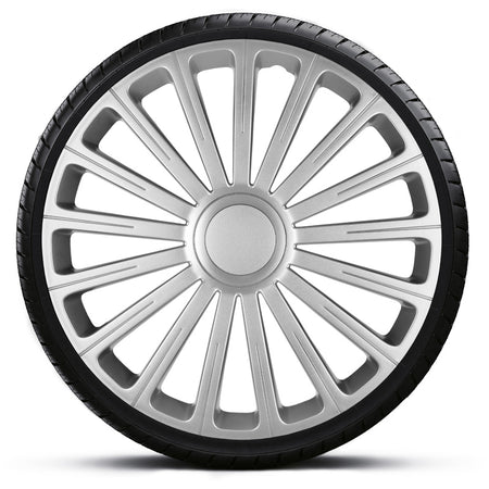 AutoStyle, Hjulkapselsæt Radical, 16-tommer, sølv, 4 stk.