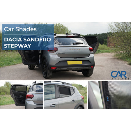 Car Shades, Solgardin, passer til Dacia Sandero/Stepway III 2021- (2-stk.)