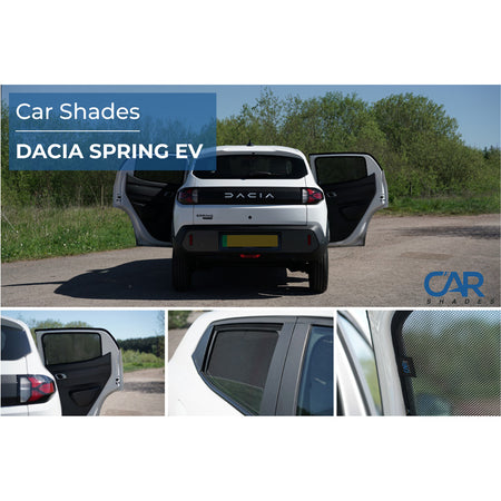 Car Shades, Solgardin, Bageste sideruder, 2-dele, passer til Dacia Spring (EV) FL (2024-)