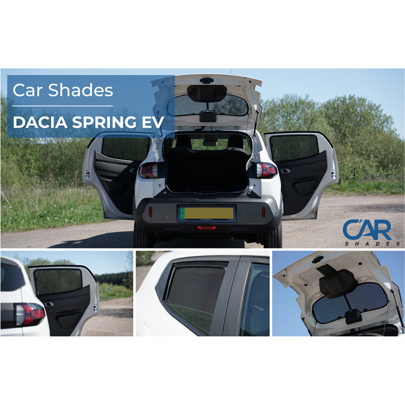 Car Shades, Solgardin, 4-styk, passer til Dacia Spring (EV) FL (2024-)