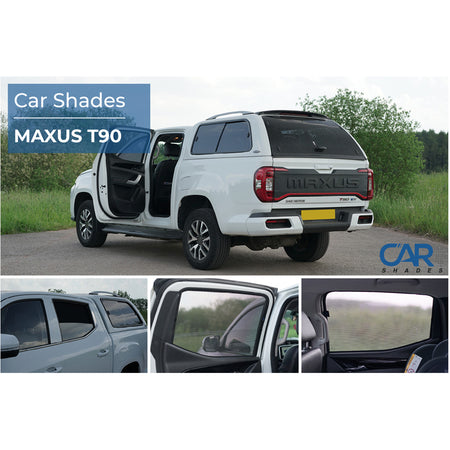 Car Shades, Solgardin, bagdøre, 2 stk., passer til Maxus ET90 Pickup (2022-)
