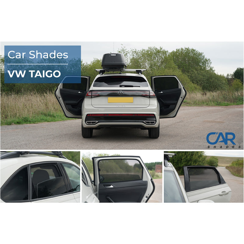 Car Shades, Solgardin, bagdøre, 4-styk, passer til Volkswagen Taigo (CS1) (2021-)