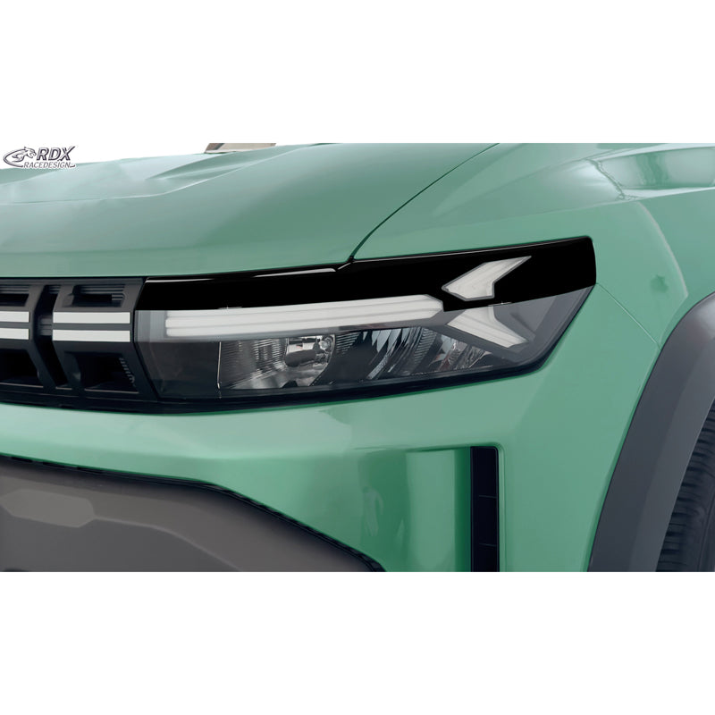 RDX, Scheinwerferblende, ABS Gloss Black, passt für Dacia Duster III & Dacia Bigster (2024-)