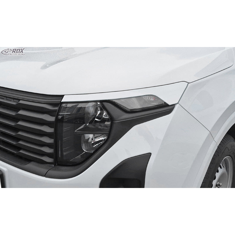 RDX, Scheinwerferblende, ABS glänzend Weiß, passt für Ford Transit Courier & Tourneo Courier (2023-)