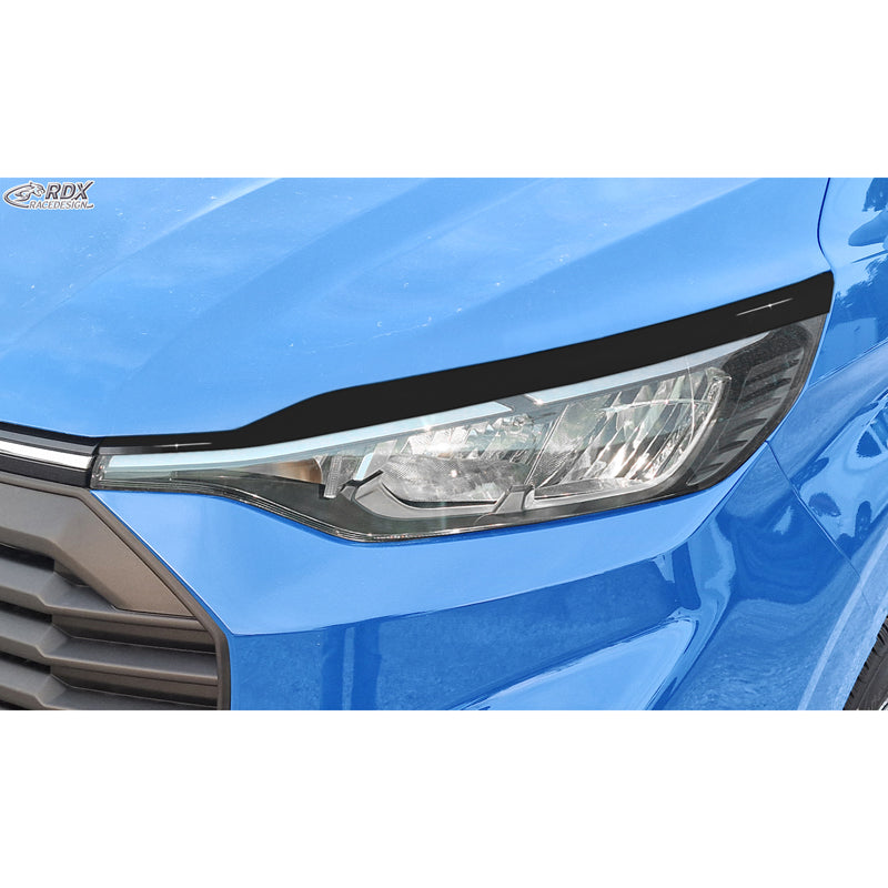 RDX, Scheinwerferblende, ABS Glanz Schwarz, passt für Ford Transit Custom & Tourneo Custom (V710) (2023-)