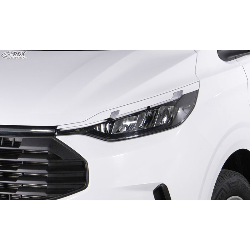 RDX, Scheinwerferblende, ABS Glanz Weiß, passt für Ford Transit Custom & Tourneo Custom (V710) (2023-)