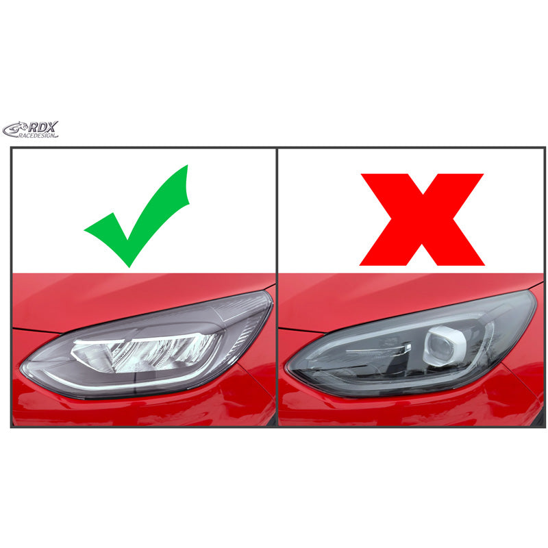 RDX, Øjenskygge, ABS, passer til Ford Fiësta VII Facelift (2022-2024)