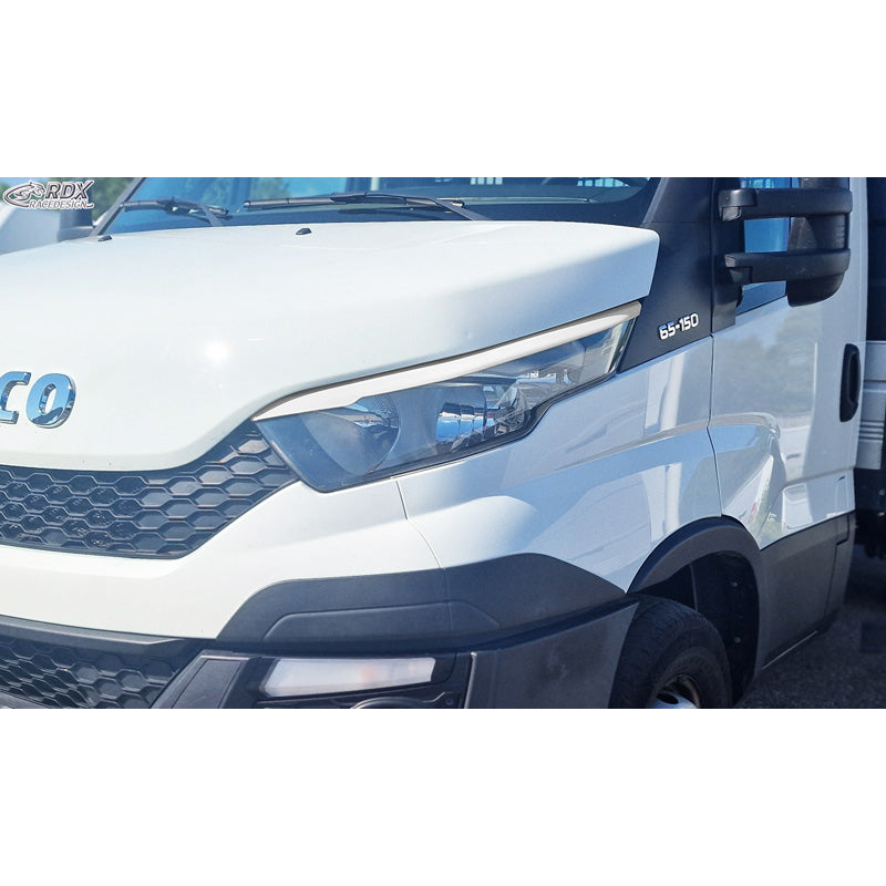RDX, Øjenskygger, ABS Blank hvid, passer til Iveco (e)Daily (2014-2019), Facelift (2019-2024) & Facelift (2024-)