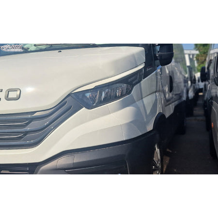 RDX, Øjenskygger, ABS Blank hvid, passer til Iveco (e)Daily (2014-2019), Facelift (2019-2024) & Facelift (2024-)