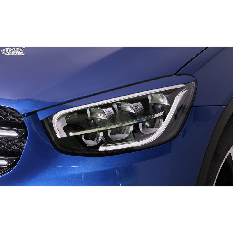 RDX, Scheinwerferblenden, ABS, passend für Mercedes GLC (X253) (2015-2022) & GLC Coupé (C253) (2016-2023)