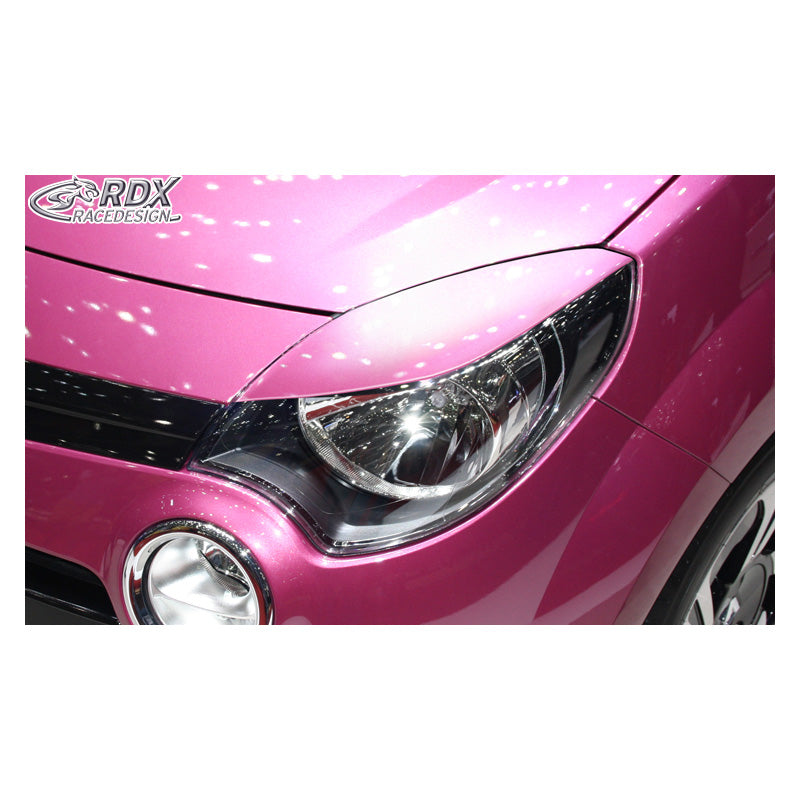 RDX Racedesign, Scheinwerferblenden passend für Renault Twingo II Facelift 2012-2014 (ABS), Unlackiert
