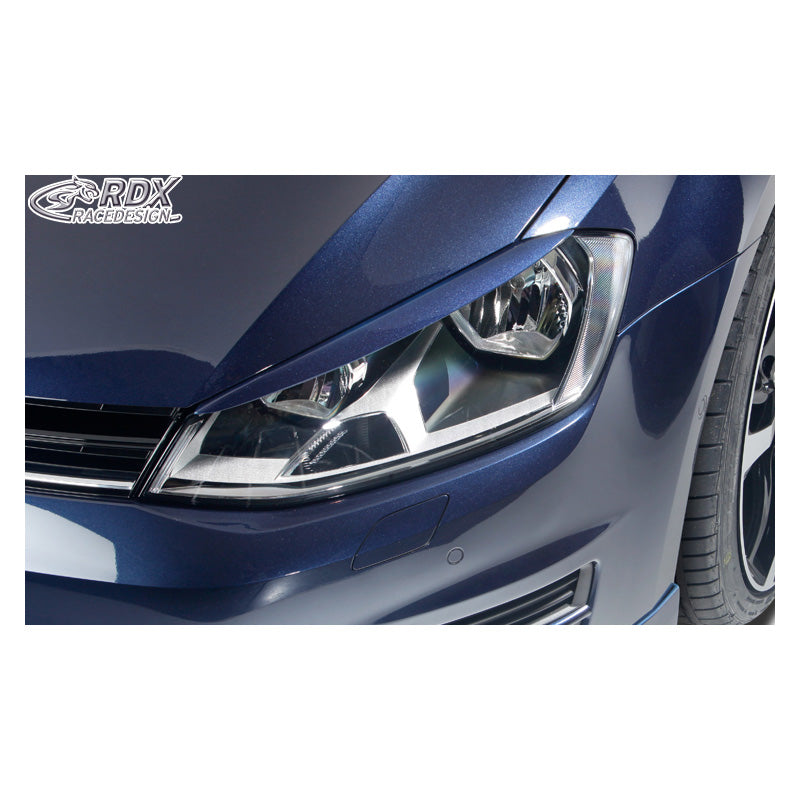 RDX Racedesign, Augenbrauen, ABS/PUR-Kunststoff, Schwarz, Passend für Volkswagen Golf VII (2012-2017)